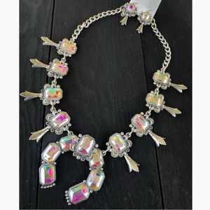 Crystal Squash Blossom Necklace
